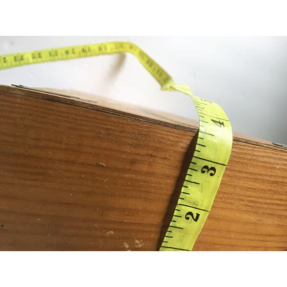 Vintage 3 Drawer Box with Metal Scroll Fronts Stand Alone or Wall Hanger - Picture 8 of 8